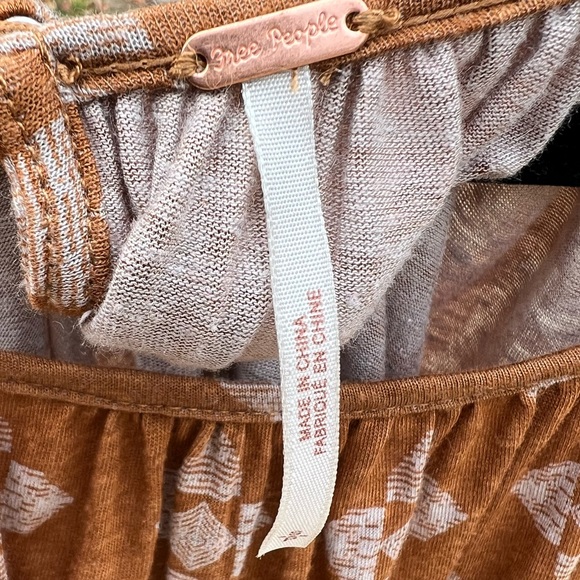 🍂Free People Dazed Swing Long Sleeve Crop Top Women’s Small Brown/Tobacco Boho - Picture 9 of 17